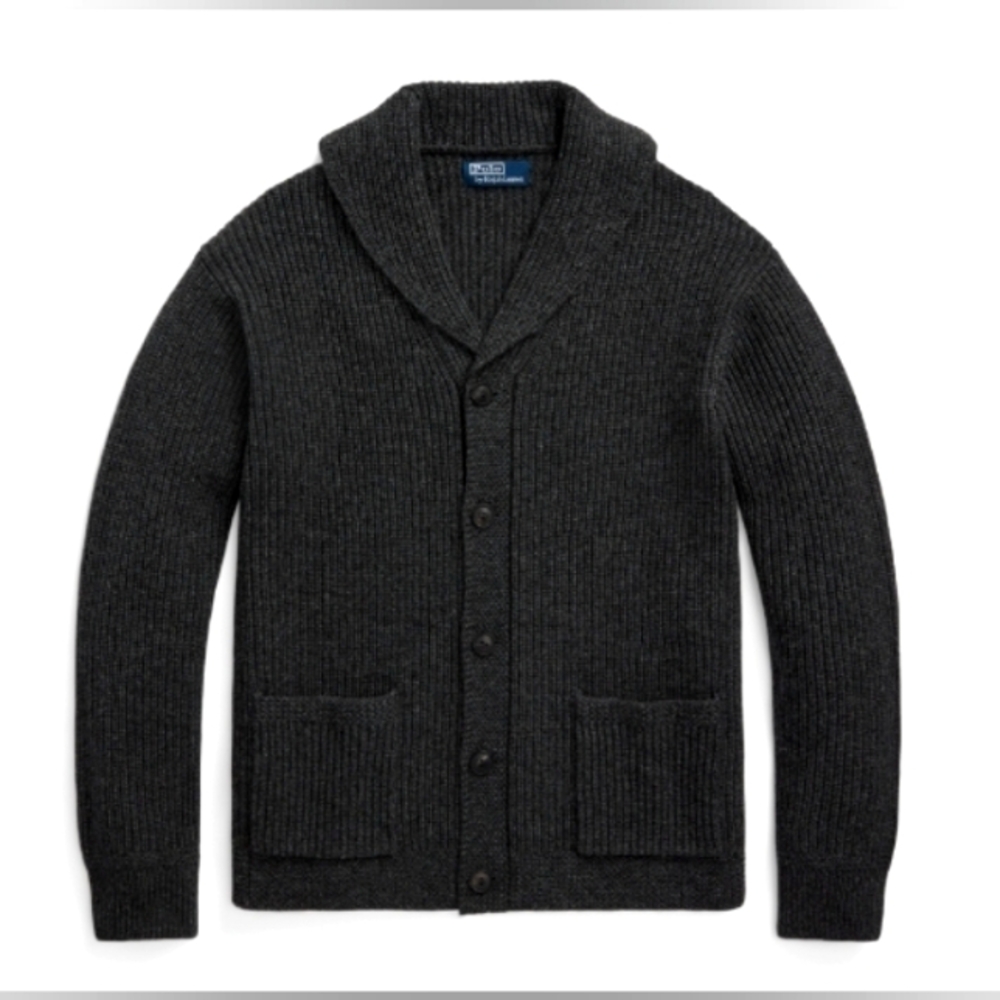 Polo by Ralph Lauren Dark Gray Cardigan Sweater